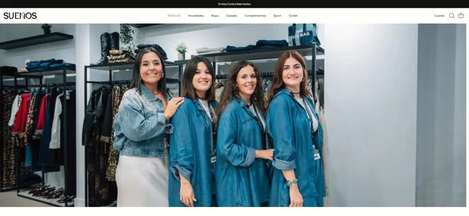 La tienda online de Sueños MC, diseñada por Amalgama